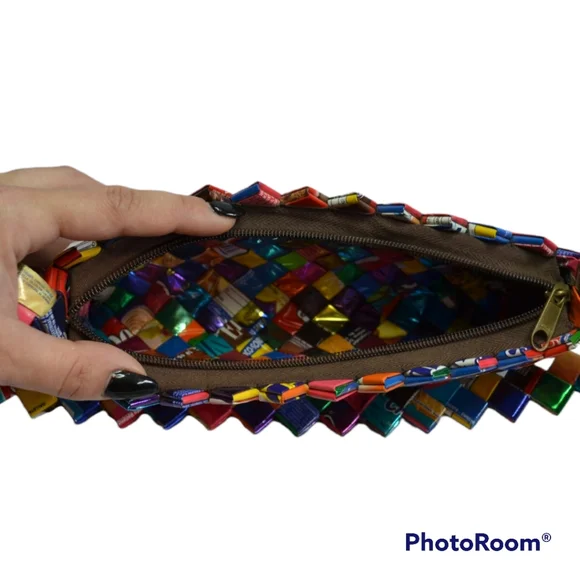 Like new Candy Wrapper purse. Recycled candy/gum wrapper - Picture 14 of 15